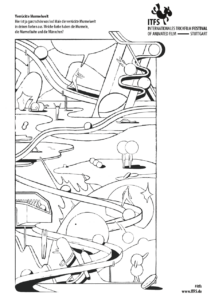 Ausmalbogen Murmelwelt